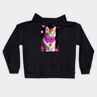 Glowy British Shorthair Kitten Kids Hoodie